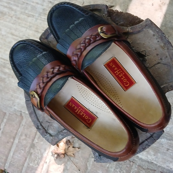 Cole Haan Men\'s Black‎ and Brown Leather Loafers . Sz9.5 main image 8